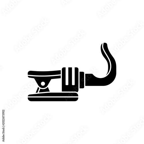 Photos A black silhouette of an ancient egyptian ankh symbol representing life and immo