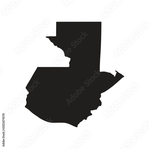 guatemala map silhoutette Suitable for posters and web icons