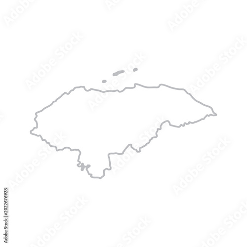 Foto honduras map monoline Suitable for posters and web icons