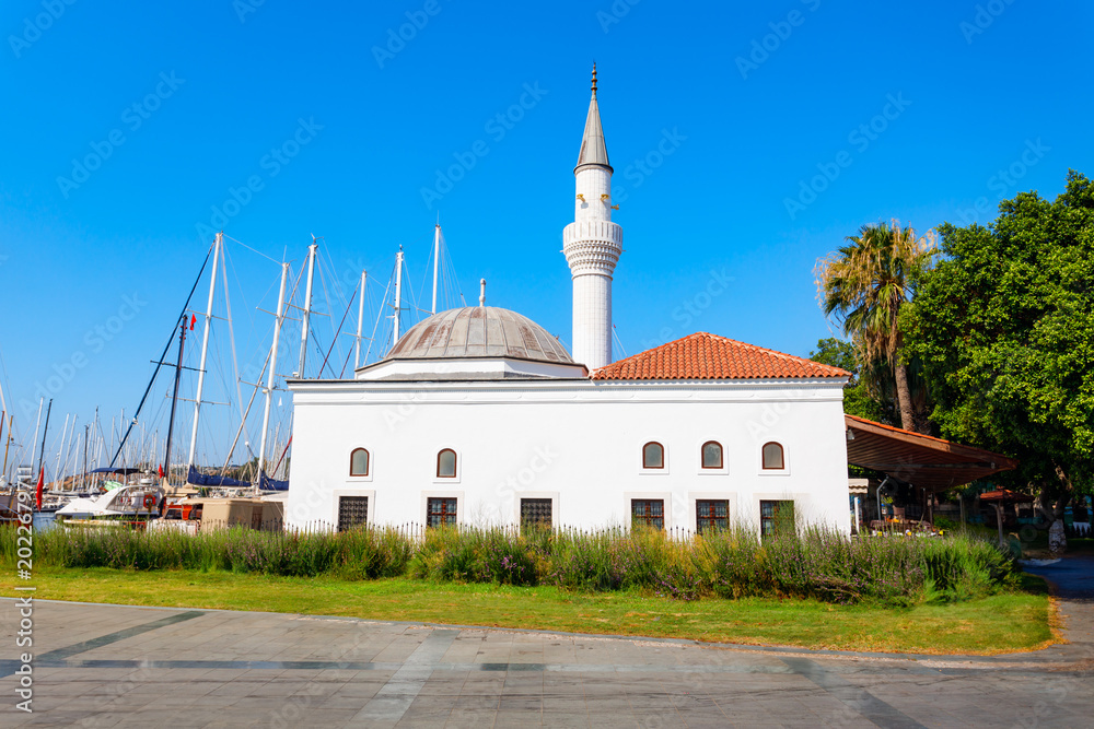Fototapeta premium Tepecik Mosqu is a mosque located at marina in Bodrum city