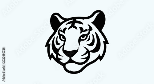 Photography Tiger head illustration