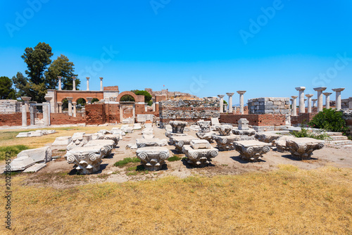 Fotografie St. John Basilica at Ephesus ancient city in Selcuk in Turkey