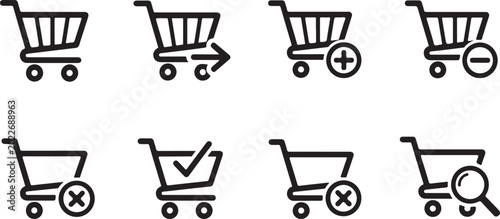 Cuadro en lienzo Vector icons of chairs with check and cross marks Vector