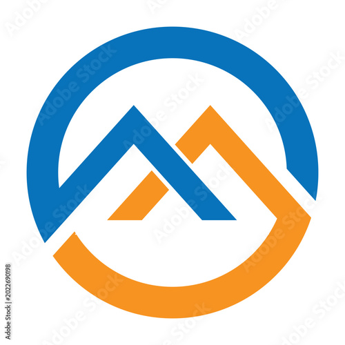 Letter m logo design brand