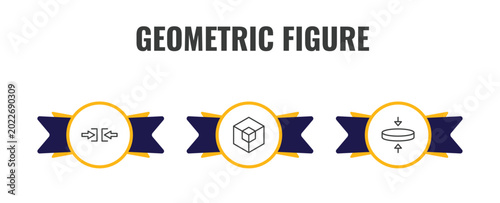 Cuadro en lienzo geometric figure outline icon set