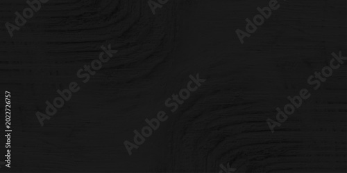 Cuadro en lienzo Black charred wood texture background with natural organic grain and knots, dark