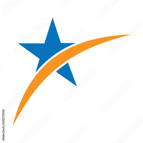 Star shape modern and professional creative logo template