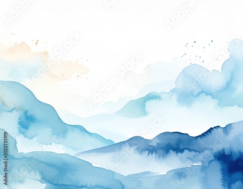 clouds in the mountains