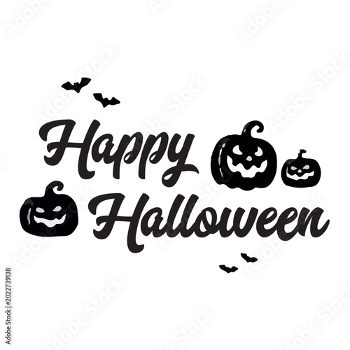 Halloween banner with vector logo. EPS 10.