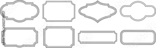 Collection of Ornate Decorative Frames and Borders