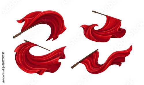 Collection of Red Muleta El matador cloth