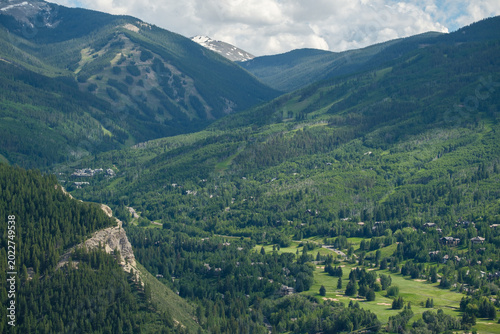 Summer in the rocky mountains near beaver creek resort. 