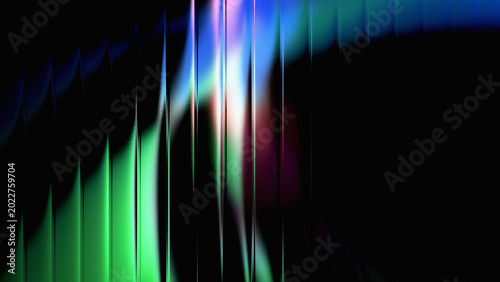 Foto Glass gradient texture with teal and navy ripple pattern and smooth light distortion