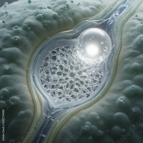 Microscopic View of Synthetic Biological Membrane for Carbon Capture with Biomimetic Stomata and Liquid CO2 Lab-on-a-chip Technology