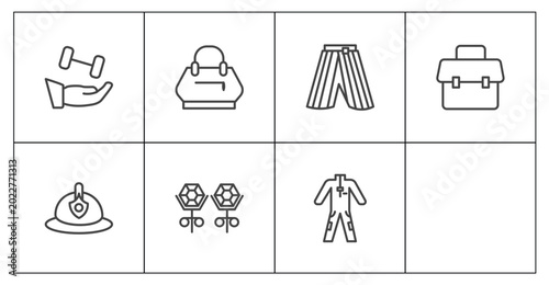 Tablou pe pânză fashion and things icon set with 1642647500394100-40