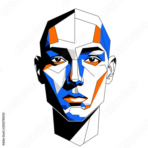 Фотография Geometric Face Portrait