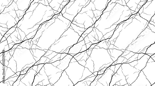 Schilderij op canvas Close-up of marble texture with grey veining and cracked stone pattern for backgrounds