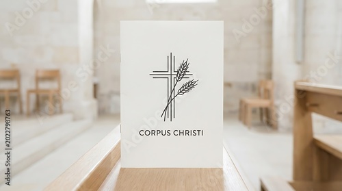 Clean church layout, centered phrase 