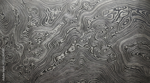 Random Wild Damascus Steel With Organic Flowing Layers