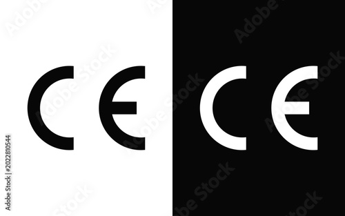 Konstfotografi Conformité Européenne (CE logo) symbol vector SVG.