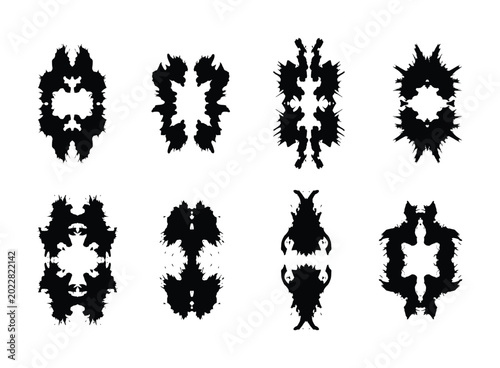 Schilderij op canvas Rorschach test inkblots for psychological assessments