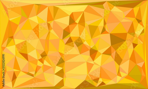 Foto Modern abstract low poly background featuring bright yellow and orange geometric shapes