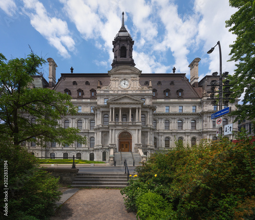 Montreal City Hall (Hotel de Ville) - Montreal, Quebec, Canada