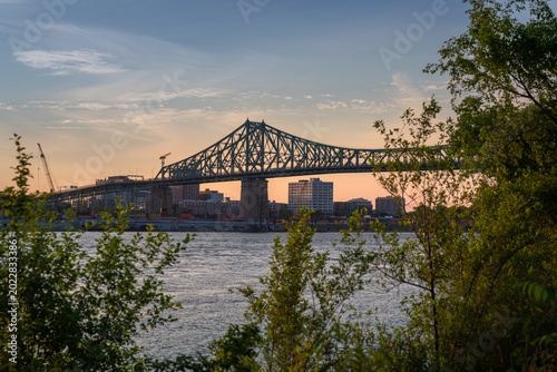 Jacques-Cartier Bridge at sunset - Montreal, Quebec, Canada