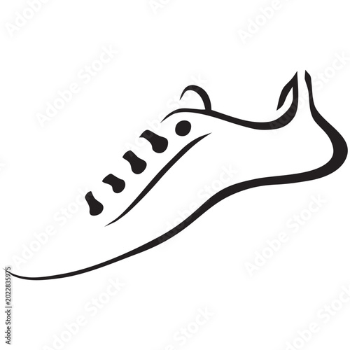 sports shoe logo icon

