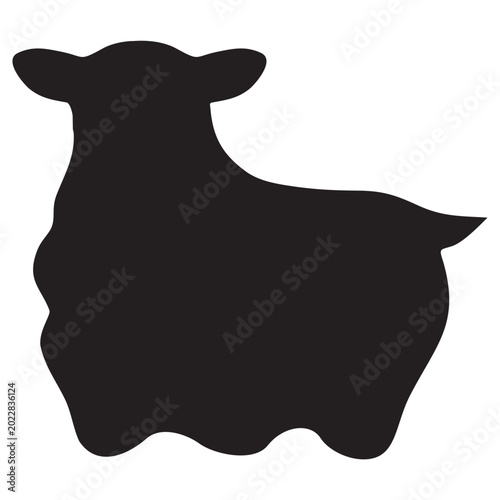 sheep logo icon vector design

