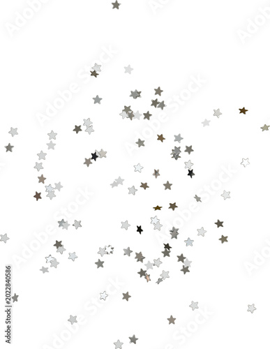 Картината върху платно star sparkling confetti reflective metallic glitter