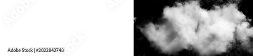 Foto Clouds in space, black background, astronomy and science fiction concept