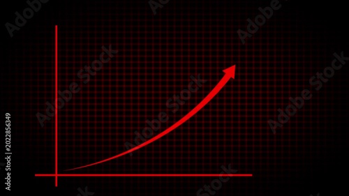 Creative Graph hand drawn arrow chart growing up. Business growth arrow and graph chart, Business line arrow, improvement, business strategy, arrow rising up