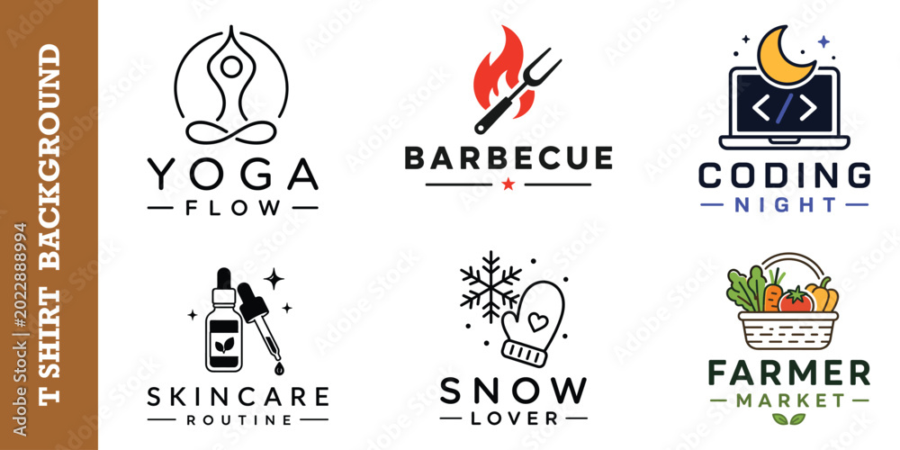 Fototapeta premium Freshly baked bread with wheat ears and rolling pin, baker shop logo concept.