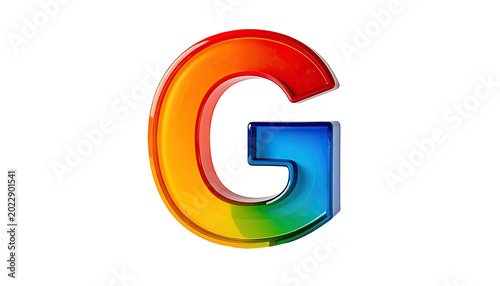 Bold, glossy letter 
