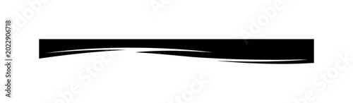 Modern abstract black and white wave design element