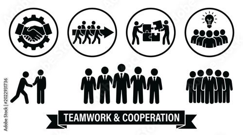 Tableau sur toile Business People Teamwork Cooperation Concept.