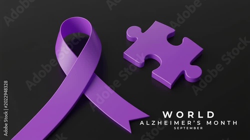 World Alzheimer’s Month Understanding Dementia and Elderly Care Awareness. Animation Video.