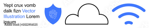 Konstfotografi Data security, cloud computing, networking, internet access, authentication, communication