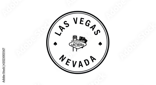 Canvas Print Las Vegas Nevada Vintage Sign Stamp Graphic