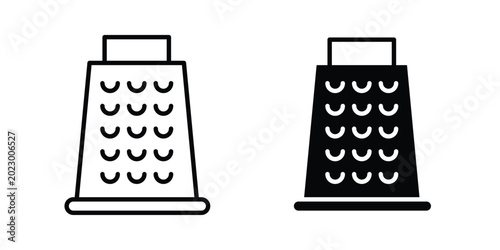 Schilderij op canvas Cheese grater icon simple Icon suitable for projects