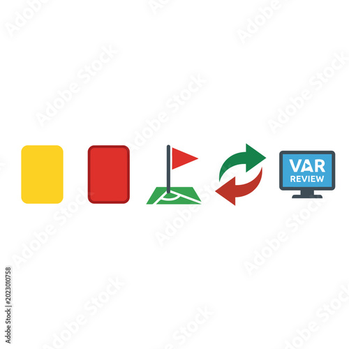 icons for virtual reality review process.