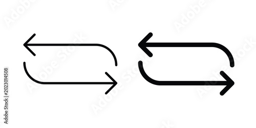 Konstfotografi Shuffle arrow icon simple Icon suitable for projects