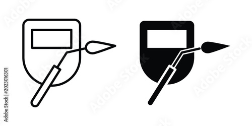 Schilderij op canvas Welding icon simple Icon suitable for projects