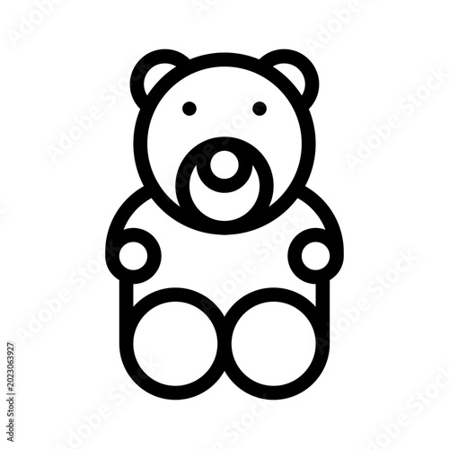 Tableau sur toile gummy line icon