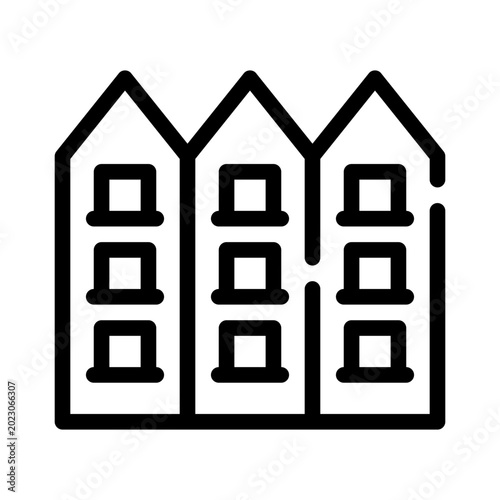 Tableau sur toile triplex line icon