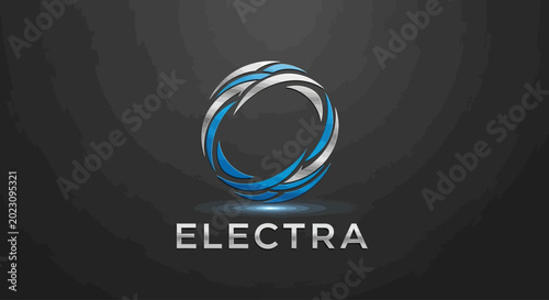 Photos Electra logo on dark background.