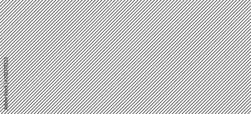 Canvas Print Black slash linear seamless pattern