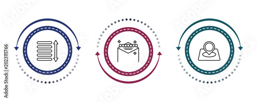 Canvas Print outline maps and flags icons set - spacing, las vegas, location marker