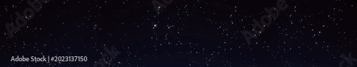 Timelapse Dark Starry Night Sky Panorama with Dense White Stars on Deep Blue Background